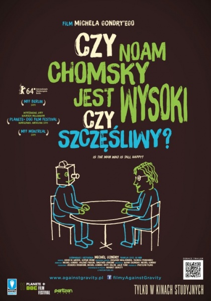 Plakat: Czy Noam Chomsky jest wysoki czy szczęśliwy?