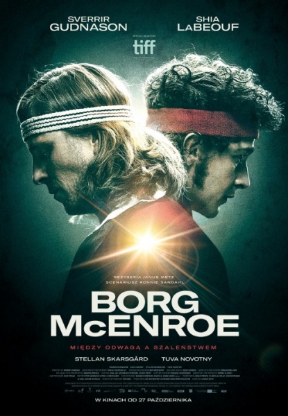 Plakat: Borg/McEnroe. Między odwagą a szaleństwem