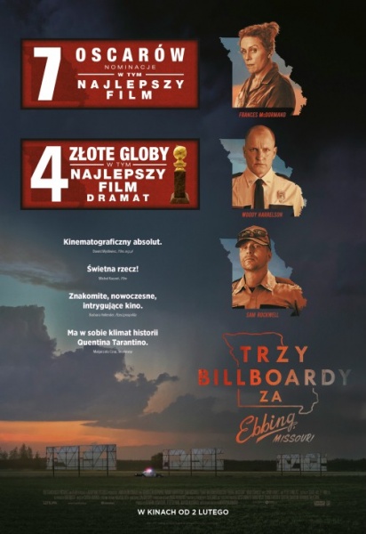 Plakat: Trzy billboardy za Ebbing, Missouri